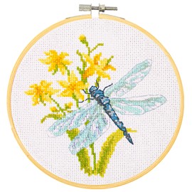 DIAMOND DOTZ Kits - No Count Cross Stitch Spring Flight: Stamped Cross Stitch Kits for Adults with Stunning Cross Stitch Patterns for a Relaxing and Creative Craft Project