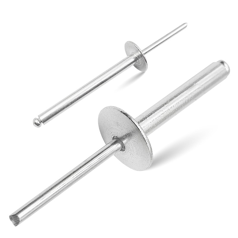 JIANDAXIN 30Pcs Large Flange Extra Long Blind Rivets, Extended Length,