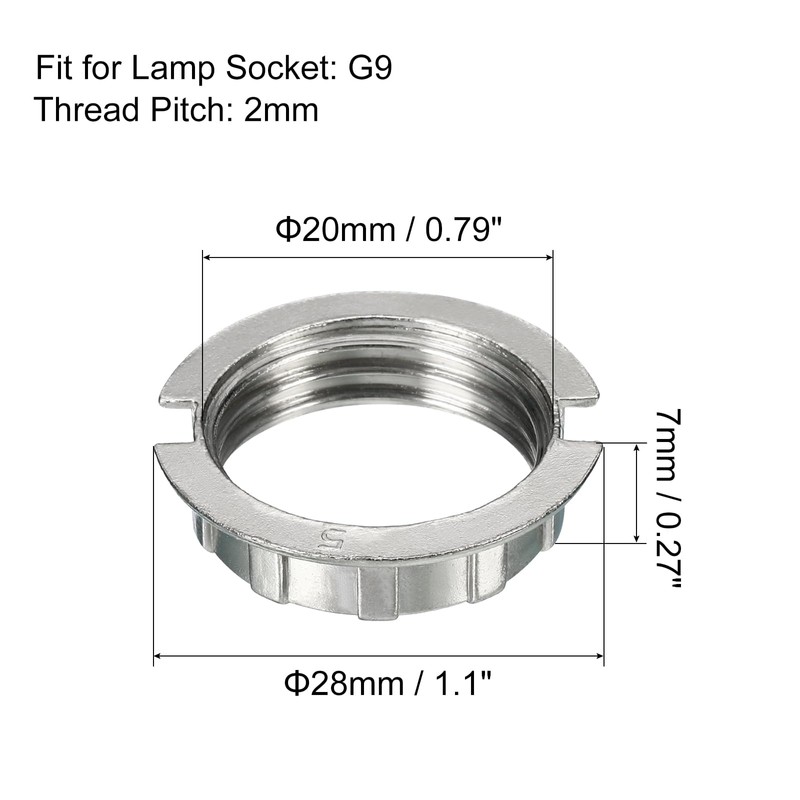 MECCANIXITY G9 Lamp Holder Ring Light Lamp Shade Holder Adapter