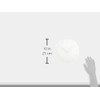 Lemnos CARVED Arabic NTL10-04A Wall Clock, Carved, White, 9.4 inches