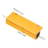 PATIKIL 100W 5 Ohm Aluminum Shell Resistor with Screws, Set