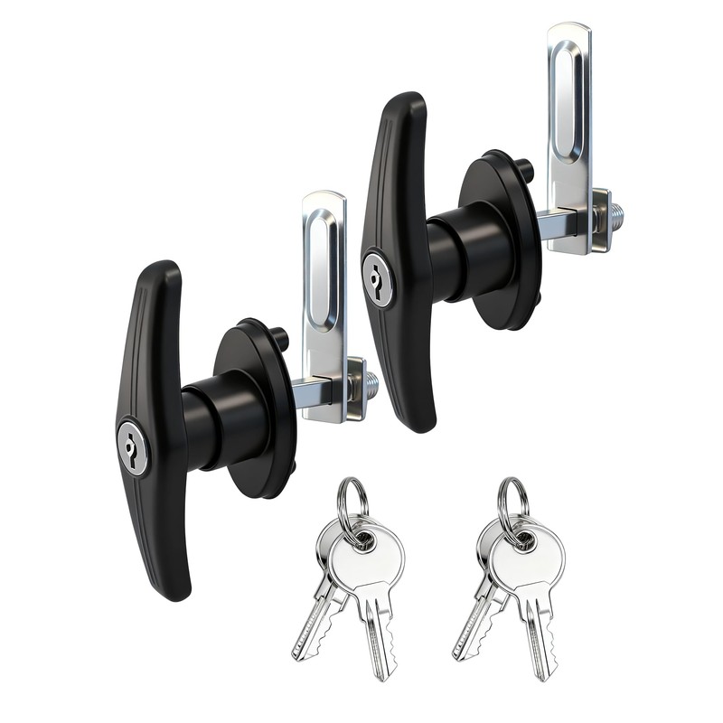 Jamgoer Truck Cap Locking T-Handle Truck Cap Topper Camper Shell