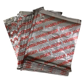 Hamburger Wrappers Grease Proof Insulated for Parties Cookouts BBQ's Carnivals (100)