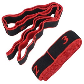 1 Pieces Yoga Straps Stretching Yoga Stretch Strap Multi Loops Adjustable Exercise Band Yoga Stretch Assist Strap for Physical Therapy Workout Flexibility Pilates Recovery Dance and Gymnastics