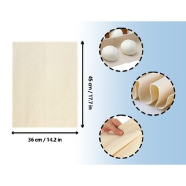 ZoeTekway Baker's linen dough cloth, linen cloth for bread baking, bread baking accessories, baker's linen on fermentation basket for bread baking dough preparation (1 piece)