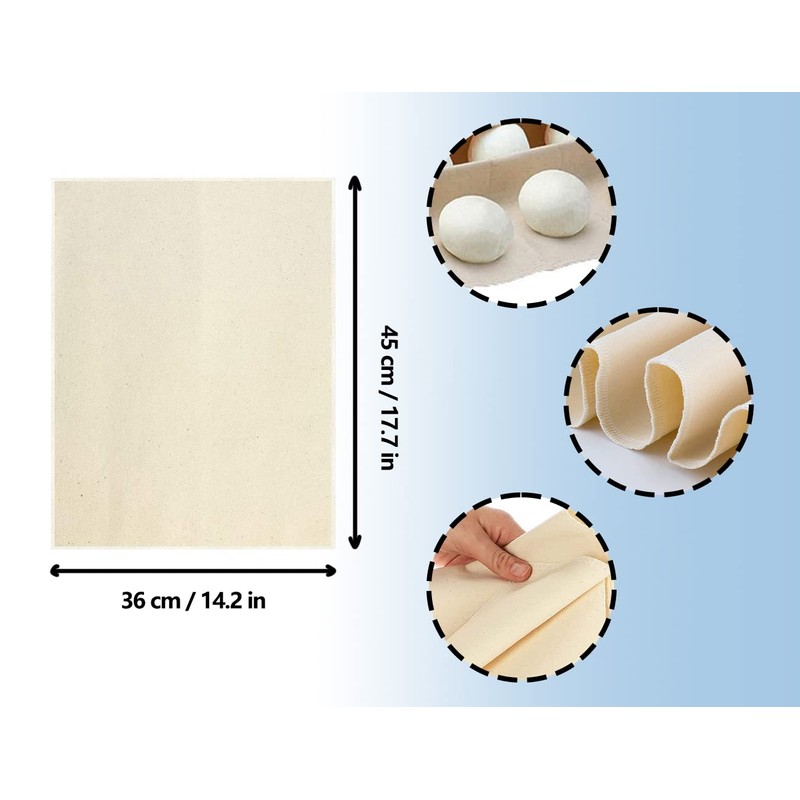 ZoeTekway Baker's linen dough cloth, linen cloth for bread baking,