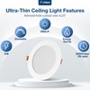 Amico 12 Pack 6 Inch 5CCT Ultra-Thin LED Recessed Ceiling