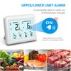 Brifit Digital Refrigerator Thermometer, 3.7 inch LCD Backlight Freezer Thermometer