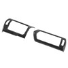 2pcs Air Conditioner Vent Outlet Trim Cover Carbon Fiber Interior