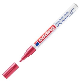 Edding 751 glossy paint marker - bullet tip - for decorating of most surfaces (e.g. glass, cardboard, dark paper, ceramics, stone). 002 751 Glanz-Lack-Marker - Rundspitze - Kreatives Gestalten von fast allen Oberflächen (z.B. Glas, Karton, dunkles Papier