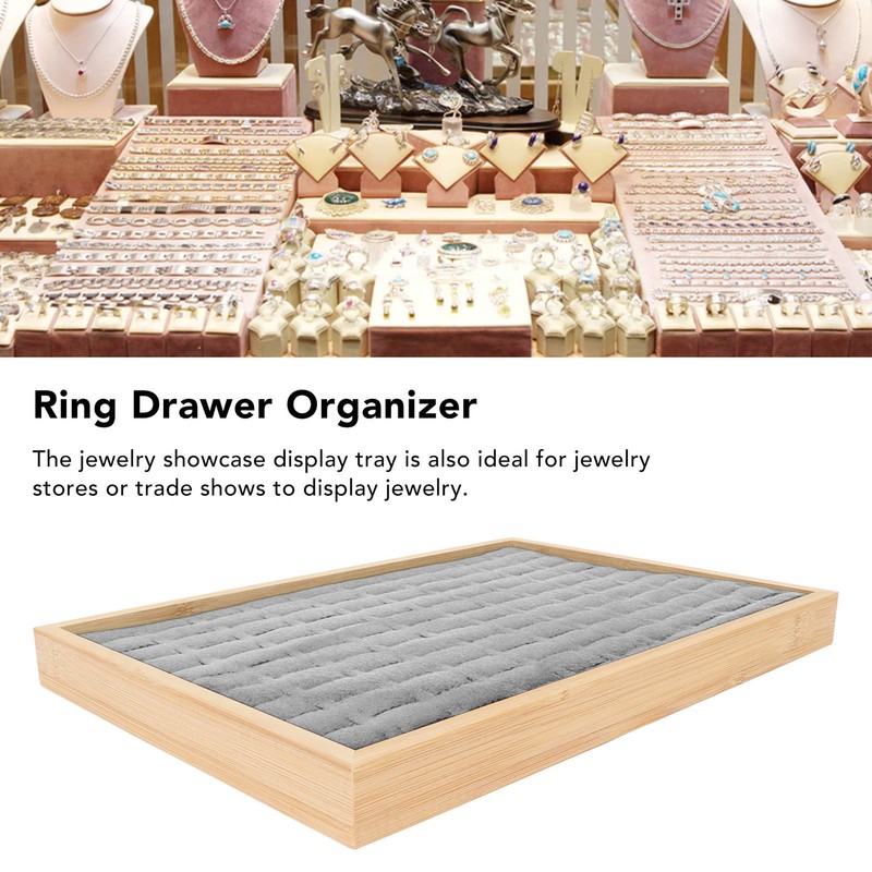 Jewelry Drawer Organizer Multipurpose 100 Grids Ring Drawer Storage Insert