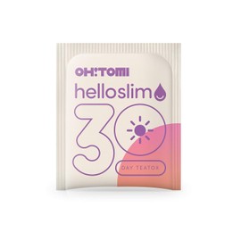 Oh!Tomi | Reinigungstee Hello Slim | Tagsüber | Unterstützt beim Abnehmen | Reduziert Müdigkeit | Natürlich & ohne Konservierungsstoffe | Fruchtig-kräuterig | Einfache Zubereitung | 30 Beutel