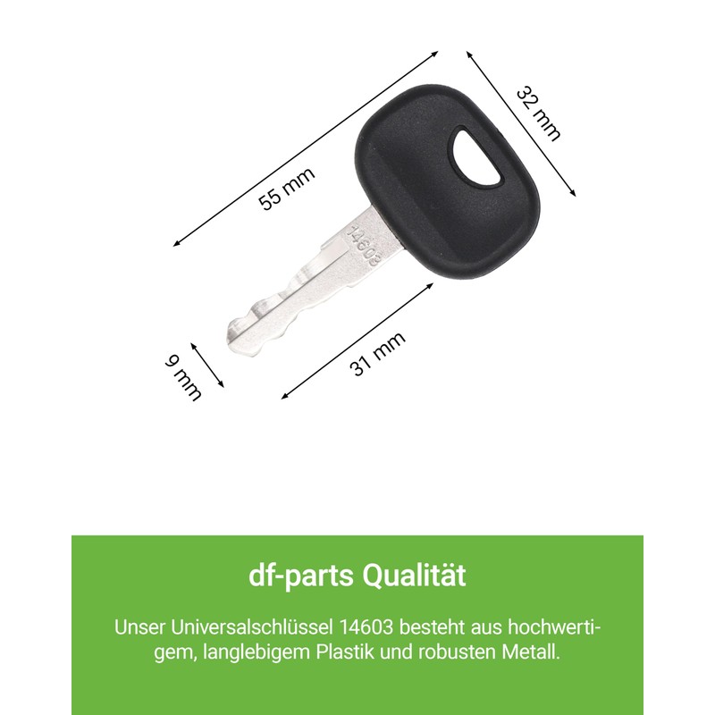 Universal Key 14603 Construction Machine Key Ignition Key for Construction