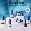 Modelones Cat Eye Gel Nail Polish Set, 6 Colors Christmas