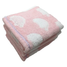Imabari Towel Brand Certified Hedgehog Face Towels, Set of 3, 13.4 x 31.5 inches (34 x 80 cm) (Pink 3 Pieces)
