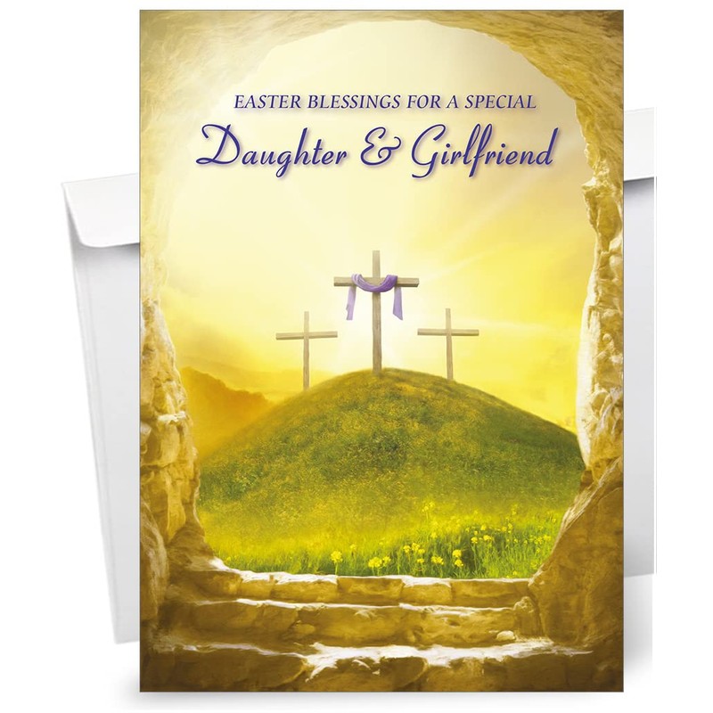 Daughter & Girlfriend Religious Easter Card - Christian Easter Card