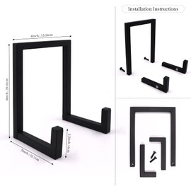 sdroceRyaM Vinyl Record Storage Holder Black Metal Albums Storage LP Small Vinyl Record Stand Picture Plate Photo Easel