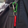 Carabiner Personal Safety Whistle (Keychain Type) Keychain Blue 20ea