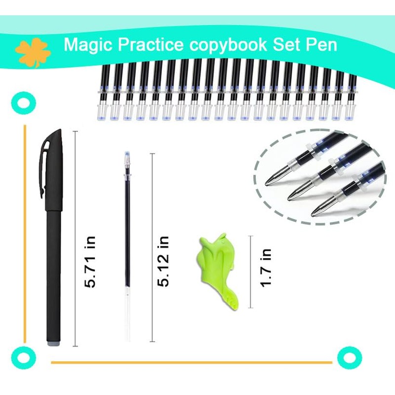 Grooved Book Magic Pens,Disappearing Ink Pen for Grooved Writing Books