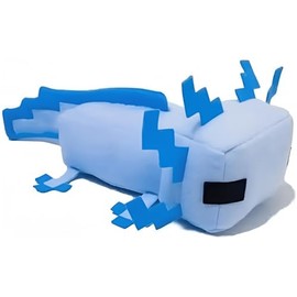 Axolot Plush Stuffed Toy Soft Pillow, Suitable for Video Game Enthusiasts, Children's Birthday Parties, Christmas Holiday Preferred Gift (Blue)