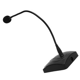 Yctze Podium Gooseneck Microphone with Push-to-Talk Feature and 5m XLR Cable, Wired Conference Desktop Mic for Computer, Video and Surround Sound System