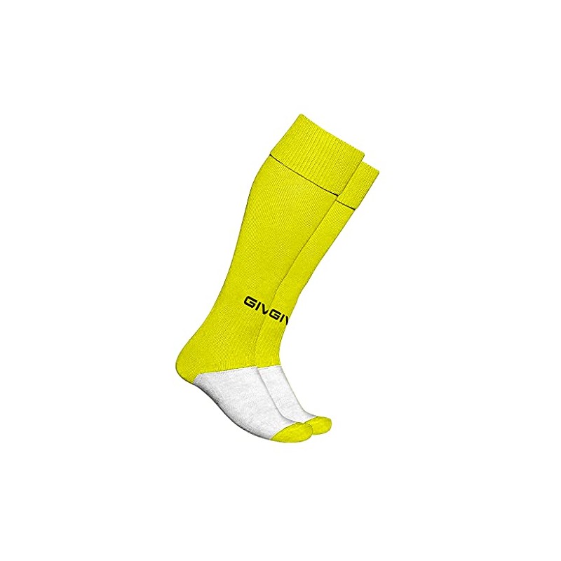 GIVOVA CALZA CALCIO GIALLO FLUO Tg. SENIOR