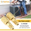 gohantee Pack of 2 R410A Female SAE Adapter Mini Split