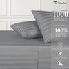 URBANHUT 1000 Thread Count Egyptian Cotton Sheets Damask Striped King
