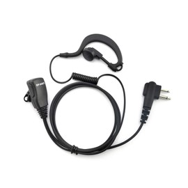 ProMax Power G-Shaped Ear Piece with Lapel PTT for Motorola CP200D DP1400 XIR P3688 M1 (1-Pack)
