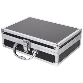 Vaguelly Portable Aluminium Tool Storage Box with Lock, Multi-Functional Handheld Organizer for Gadgets and Hardware, Compact and Durable