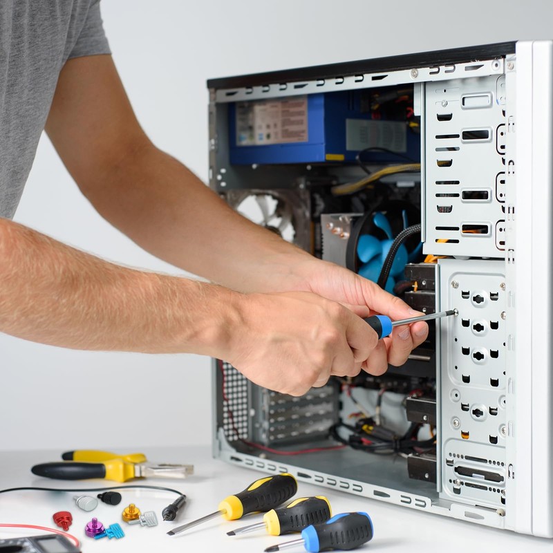 sourcing map 6Pcs #6-32 UNC Aluminum Thumb Screws, 12x16mm(ODxH) Computer