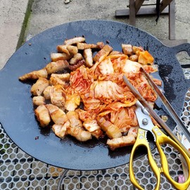 Outdoor Grill Stove Die Casting Iron Multifunctional Tabletop Grill for Outdoor Travel Picnic Camping Grill Pan Grill Pans For Stove (41cm)