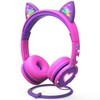 FosPower Kids Headphones with LED Cat Ears (Safe Volume Limit