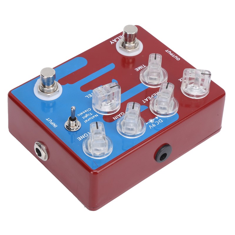 Distortion Delay Guitar Effect Pedal Digital with 3 Molds CP‑68