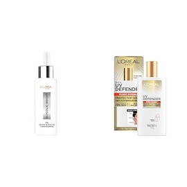 Kit LOréal Paris Sérum Anti Manchas Glycolic Bright  UV Defender Fluid FPS50                                                                          