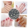 Vaguelly 2 Sheets Embossed Marguerite Nail Art Stickers for DIY