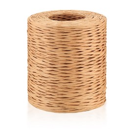 200 m / 656 ft Paper Cord, Paper Wire, Natural Decorative Wire, Flower Wire, Craft Cord, Paper Iron Wire for Crafts, Floristry, Wedding Bouquet, Packaging, Flower Arrangement, Colour Kraft Paper