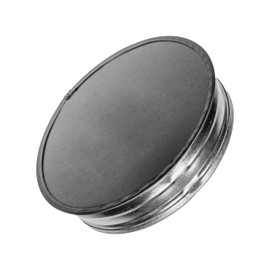 4” Inch Duct End Cap - Galvanized Steel Round Vent Cover for Outdoor and Indoor Use – Pipe Cover – Steel Plug for Dryer Ducts and Pipes – End Cap for HVAC Systems