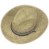 Santiago Western Straw Hat chin strap cowgirl (61 cm -
