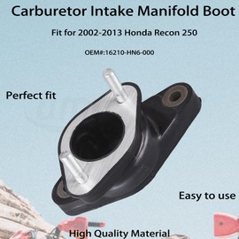 Amavoler Carburetor Intake Manifold Boot Aftermarket Replacement Parts Fit for Honda TRX250 TRX250X TRX250TM TRX250TE TRX250EX. OEM#: 16210-HN6-000.