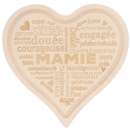 Spruchreif Planche à découper gravée en bois · Planche à servir · Planche à cœur · Cadeau pour Mamie · Cadeau grand-mère · Fête des mères · Planche de petit-déjeuner en forme de cœur · Accessory