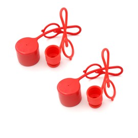 1/4" Skid Steer Bobcat Flat Face Hydraulic Coupler Dust Cap and Plug,CEKER Rubber Covers for ISO 16028 1/2 Hydraulic Male Female Coupling 2set