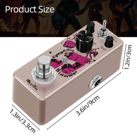 IOppWin Guitar Pedals, Analog Effects Pedal : Premium Fuzz, Dumble Overdrive & Acoustic Guitar Simulator – Versatile Tones for Rock, Blues & Folk (Acoustic guitar analog)