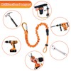 Tool Lanyards for Power Tools, Coiled Lanyard Tether Stretchy Leash