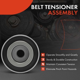 A-Premium Belt Idler Pulley Compatible with Kia Rio 2001-2005, Sephia 1995-2001, Spectra 2000-2004 & Mazda Miata 1990-1997/1999-2005, MX-3 1994-1996, Protege & Mercury Capri, Tracer & Ford Escort