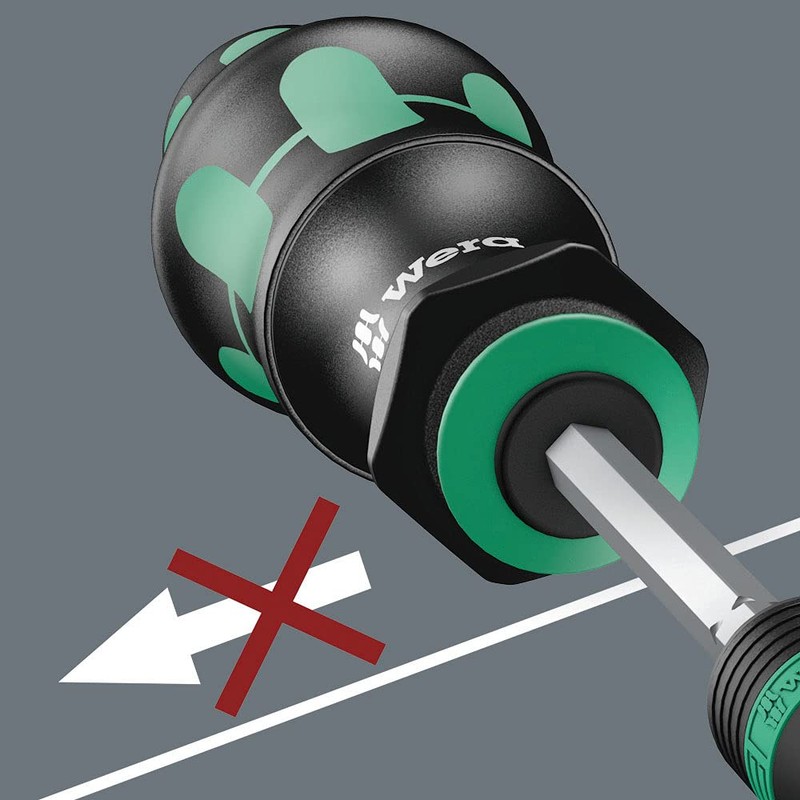 Wera 05051000001 | 818/4/1 Kraftform Replacement Screwdriver with Built-in Magazine