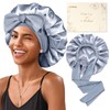 YANIBEST Double Layer Silk Satin Bonnet for Sleeping Women Printed