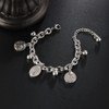 Saint Benedict Charm Bracelet - St. Benedictine Medal Coin Link