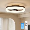 VOLISUN Low Profile Ceiling Fans with Lights and Remote, 19.7in