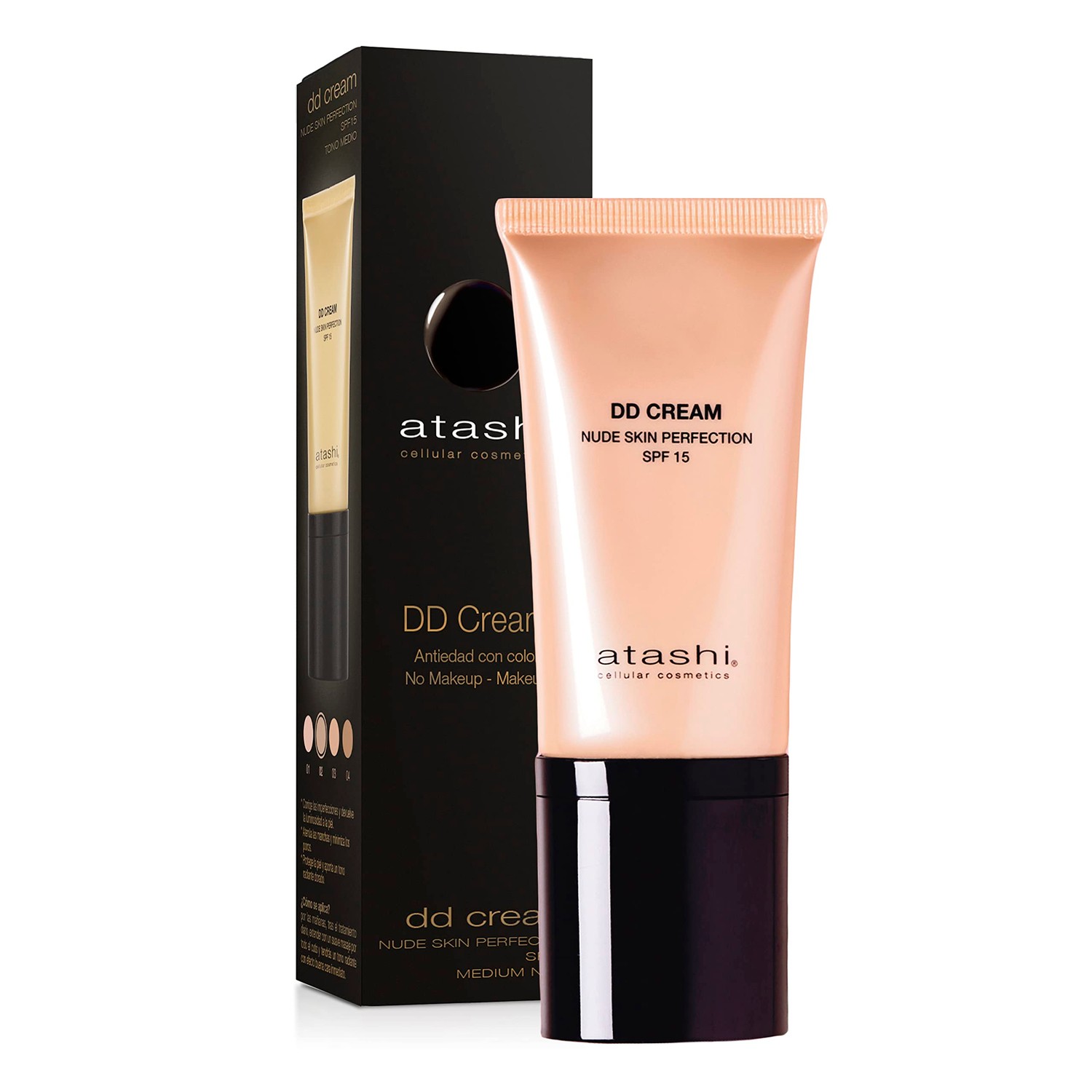 Atashi Anti-Aging DD Cream. Anti-Aging Treatment with Colour. No Makeup ...